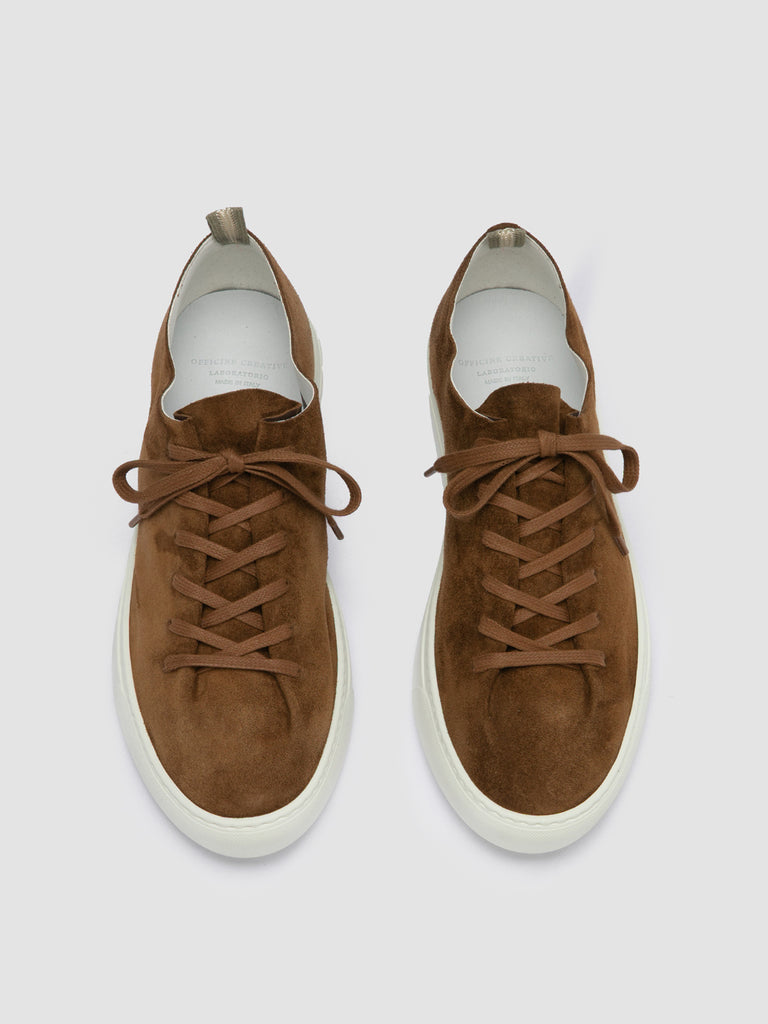 LEGGERA 001 - Brown Suede Low Top Sneakers