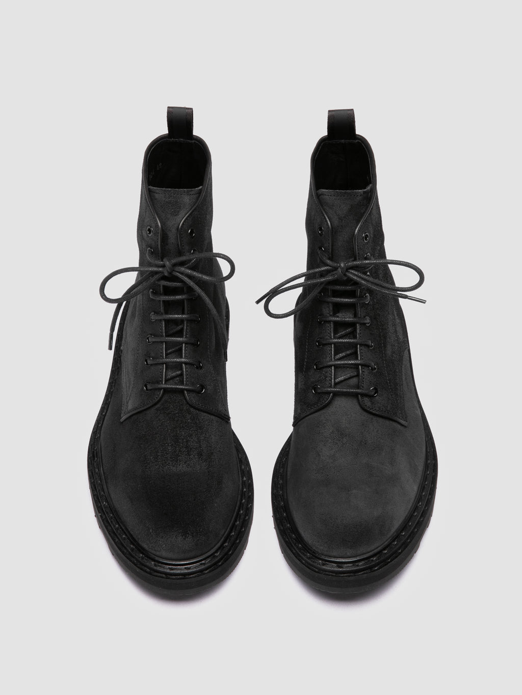 LYDON 004 - Black Suede Lace-Up Boots