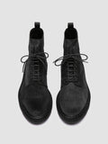 LYDON 004 - Black Suede Lace-Up Boots