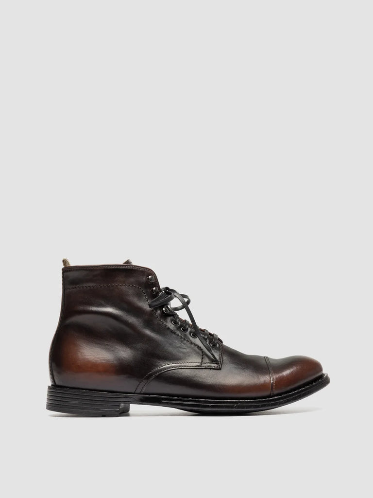 MAVIC 006 - Black Leather Lace Up Boots