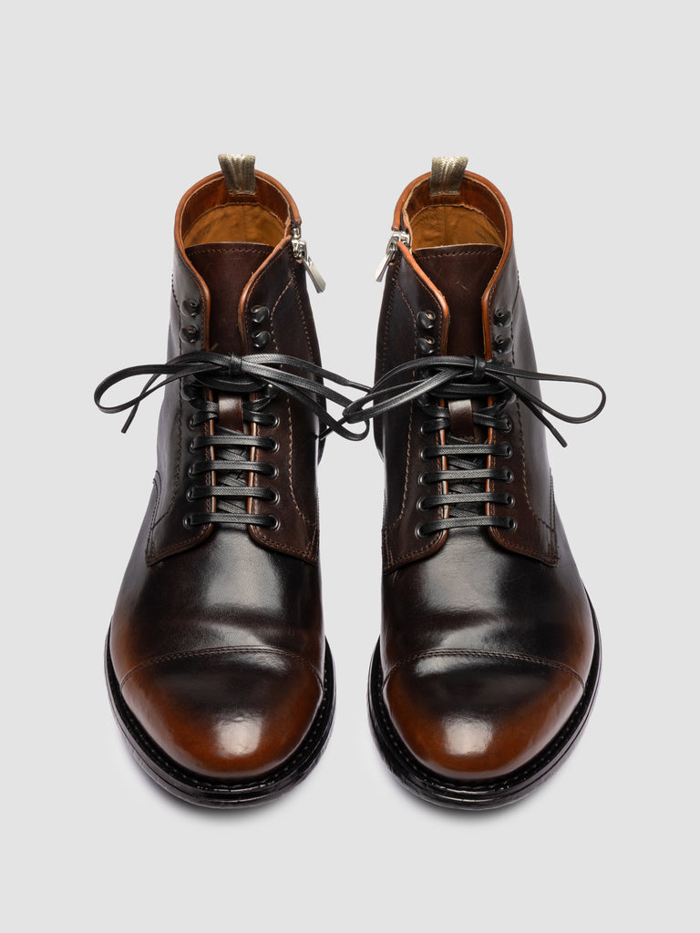 MAVIC 006 - Brown Leather Lace Up Boots