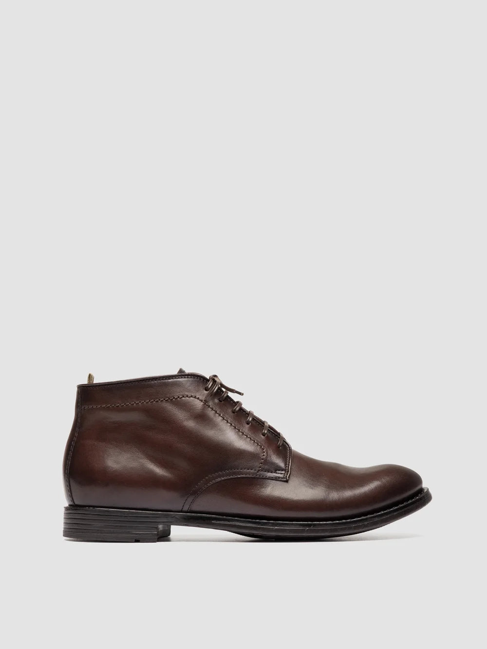 MAVIC 072 - Stivali Stringati in Pelle Marrone - image 1,side view