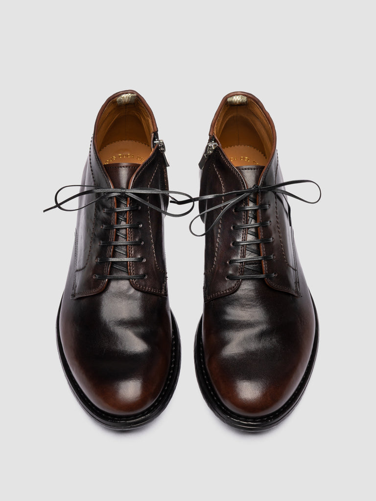 MAVIC 072 - Brown Leather Lace Up Boots