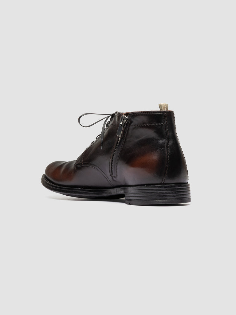 MAVIC 072 - Black Leather Lace Up Boots