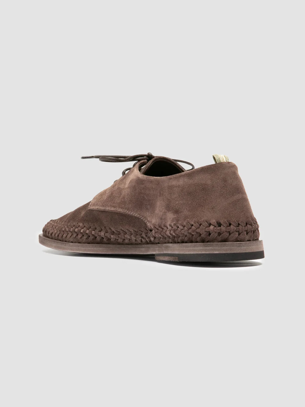 MILES 001 - Taupe Suede Derby Shoes - image 4,side view