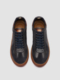 MILITIA 001 - Blue Leather Sneakers - thumb image 2,side view