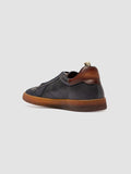 MILITIA 001 - Blue Leather Sneakers - thumb image 4,side view
