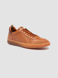 MILITIA 001 - Brown Leather Sneakers - thumb image 3,side view