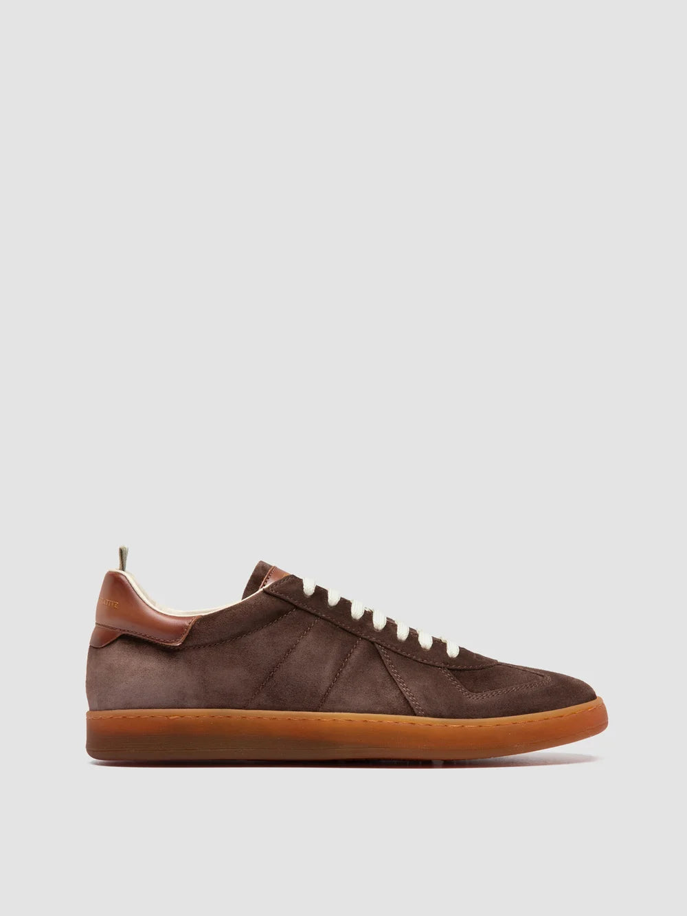 MILITIA 002 - Braune Sneakers aus Wildleder und Leder - image 1,side view