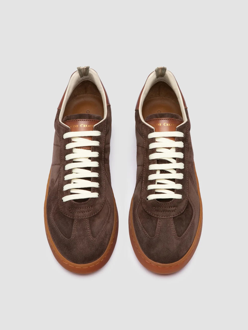 MILITIA 002 - Braune Sneakers aus Wildleder und Leder - image 2,side view