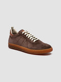 MILITIA 002 - Braune Sneakers aus Wildleder und Leder - thumb image 3,side view