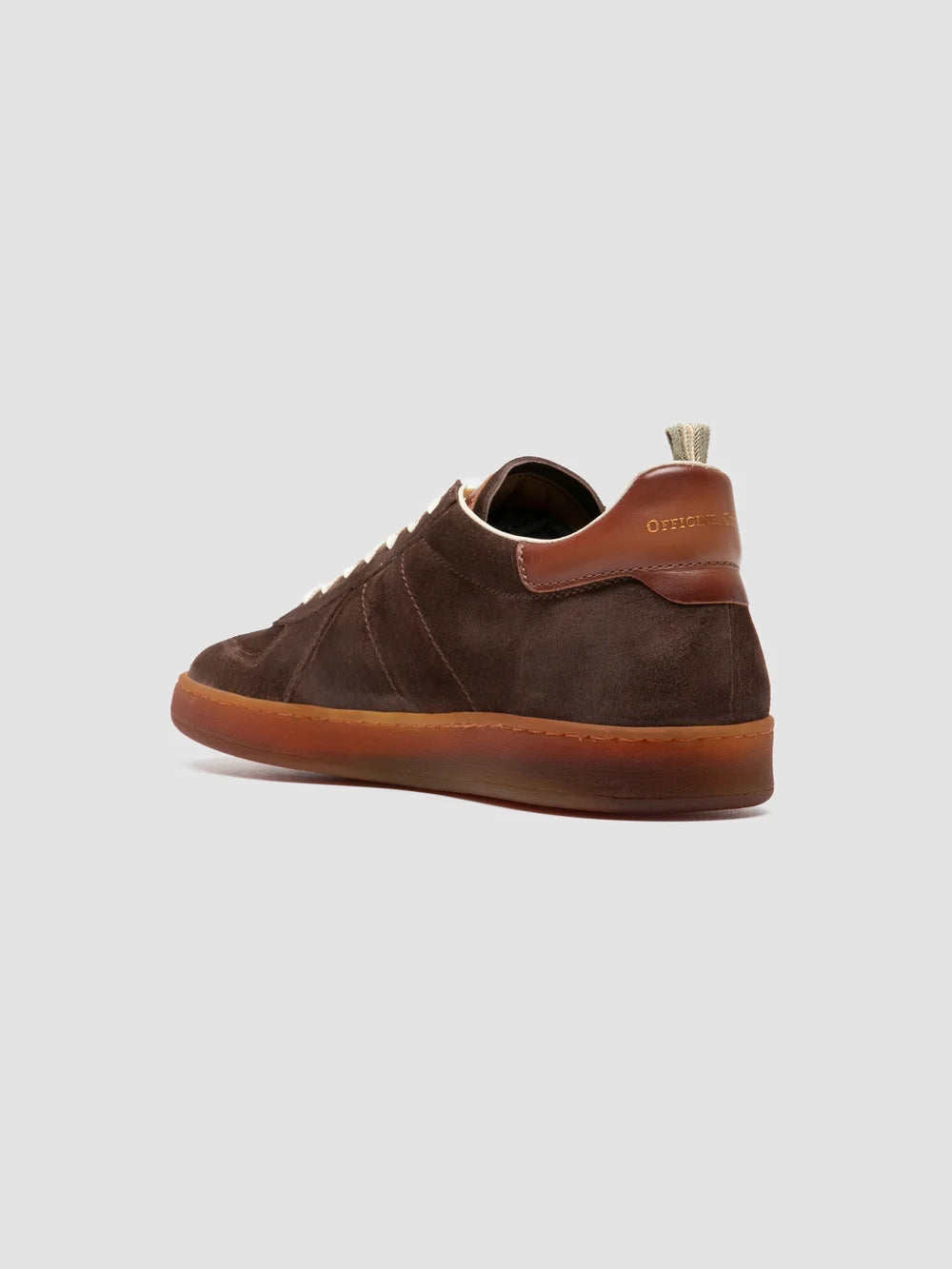 MILITIA 002 - Braune Sneakers aus Wildleder und Leder - image 4,side view