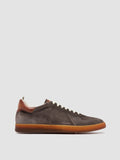 MILITIA 002 - Taupefarbene Sneakers aus Wildleder und Leder - thumb image 1,side view