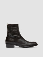 MONEGAL 002 - Braune Lederstiefel mit Reißverschluss