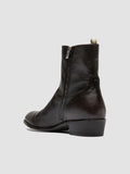 MONEGAL 002 - Stivali con Zip in Pelle Marrone - thumb image 4,side view