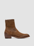 MONEGAL 002 - Brown Suede Zip boots - thumb image 1,side view