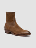 MONEGAL 002 - Brown Suede Zip boots - thumb image 3,side view