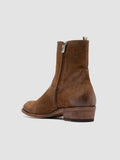 MONEGAL 002 - Brown Suede Zip boots - thumb image 4,side view