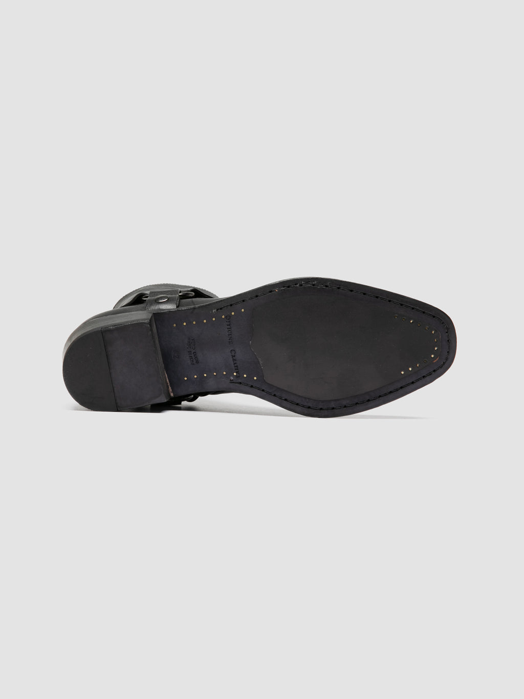 MONEGAL 004 - Black Leather Zipped Boots - image 5,side view