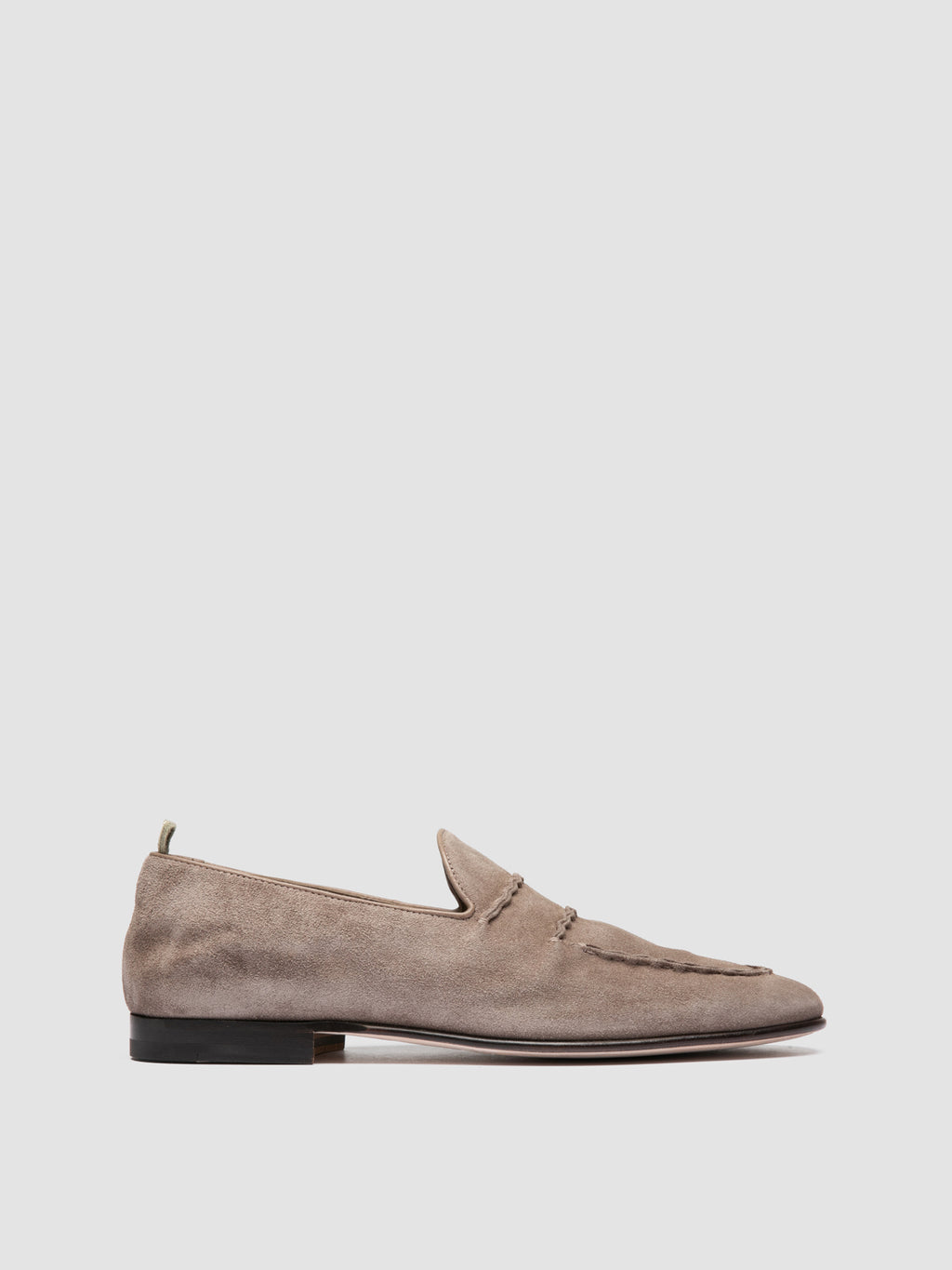 OLIVER 001 - Grey Suede Venetian Loafers - image 1,side view
