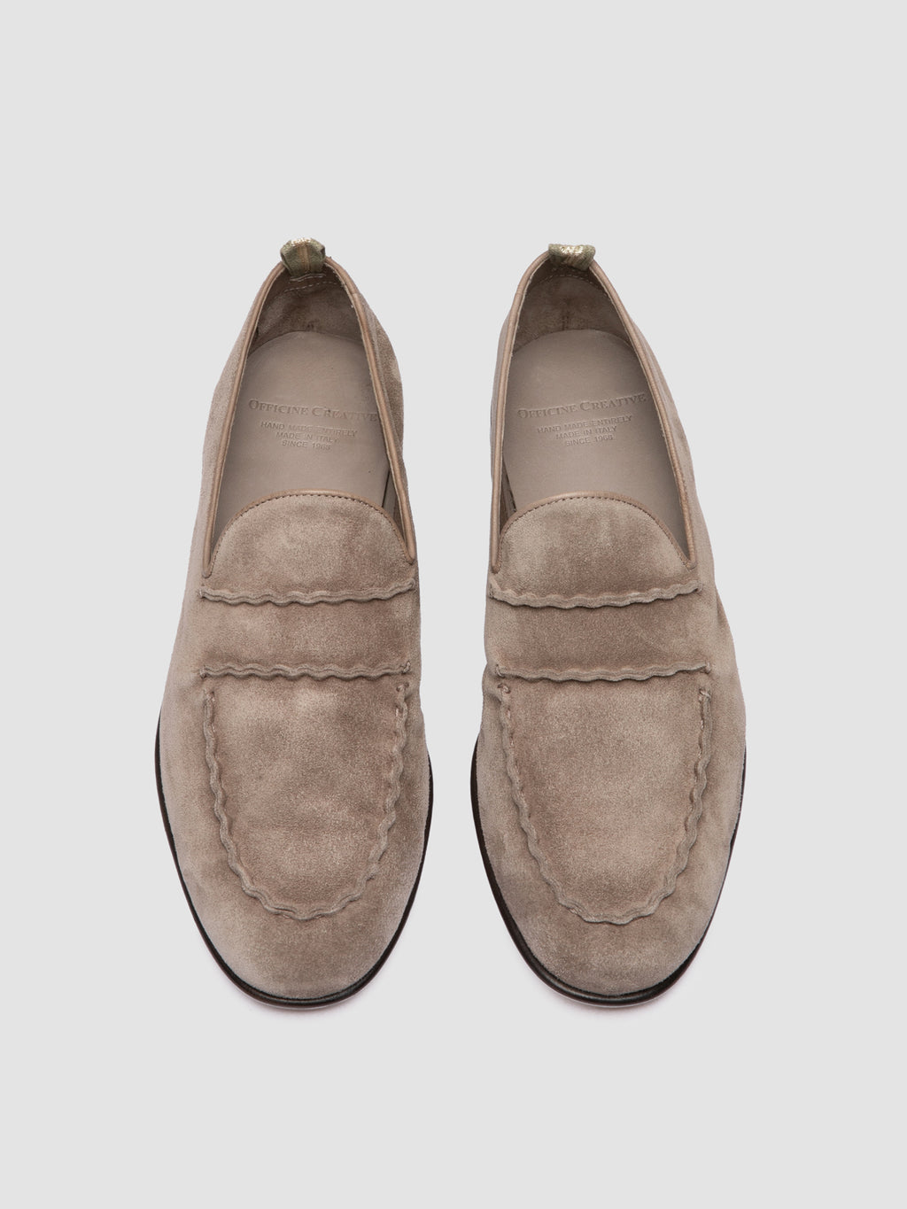 OLIVER 001 - Grey Suede Venetian Loafers - image 2,side view