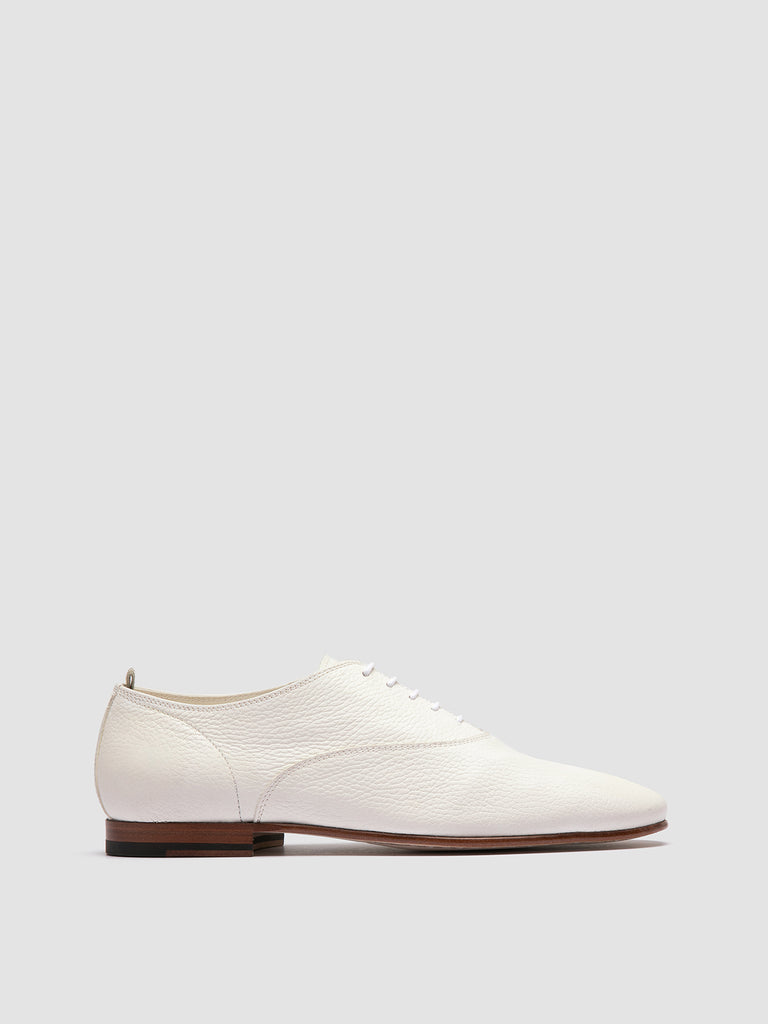 OLIVER 005 - White Leather Oxford Shoes