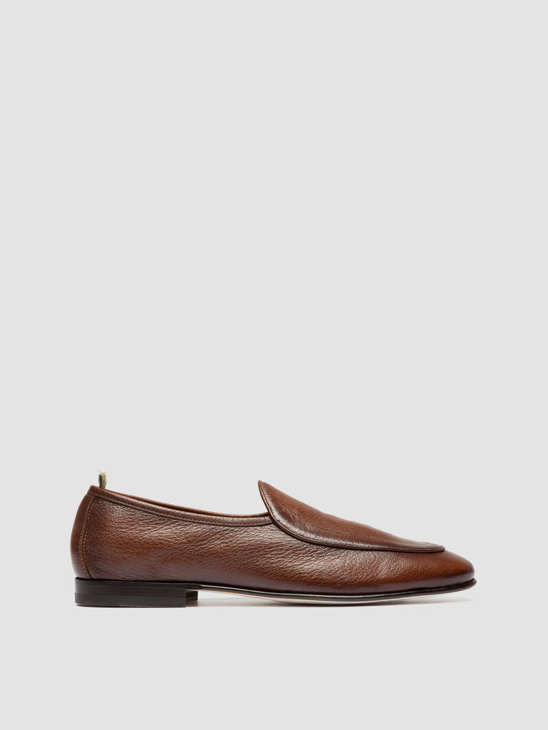 OLIVER 006 - Brown Leather Venetian Loafers