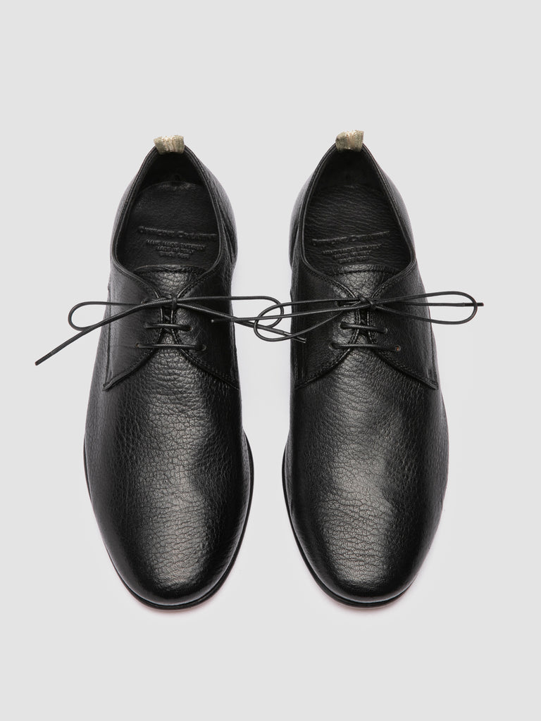 OLIVER 007 - Black Leather Derby Shoes