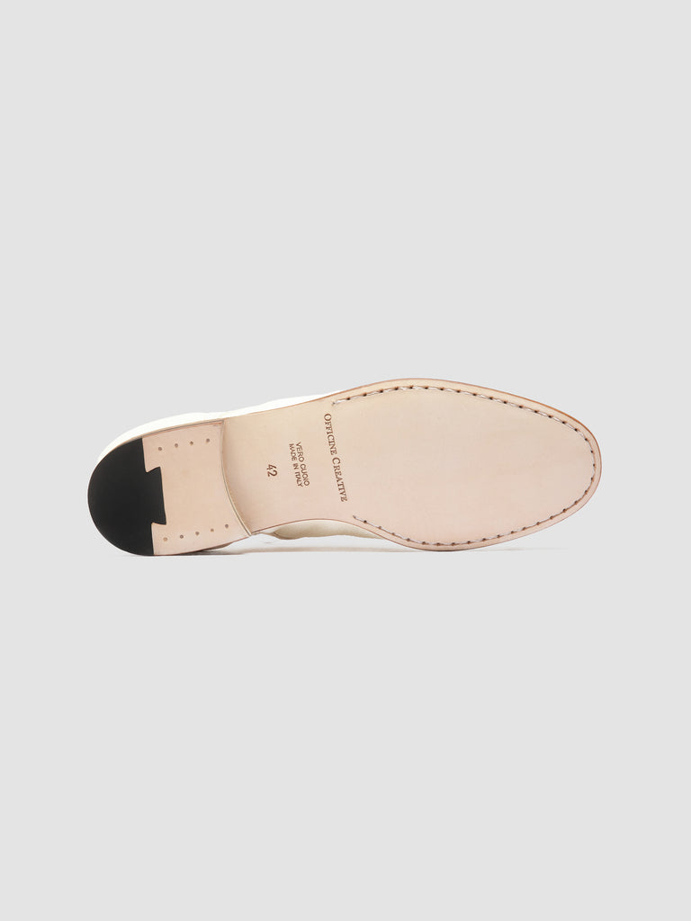 OLIVER 007 - White Leather Derby Shoes