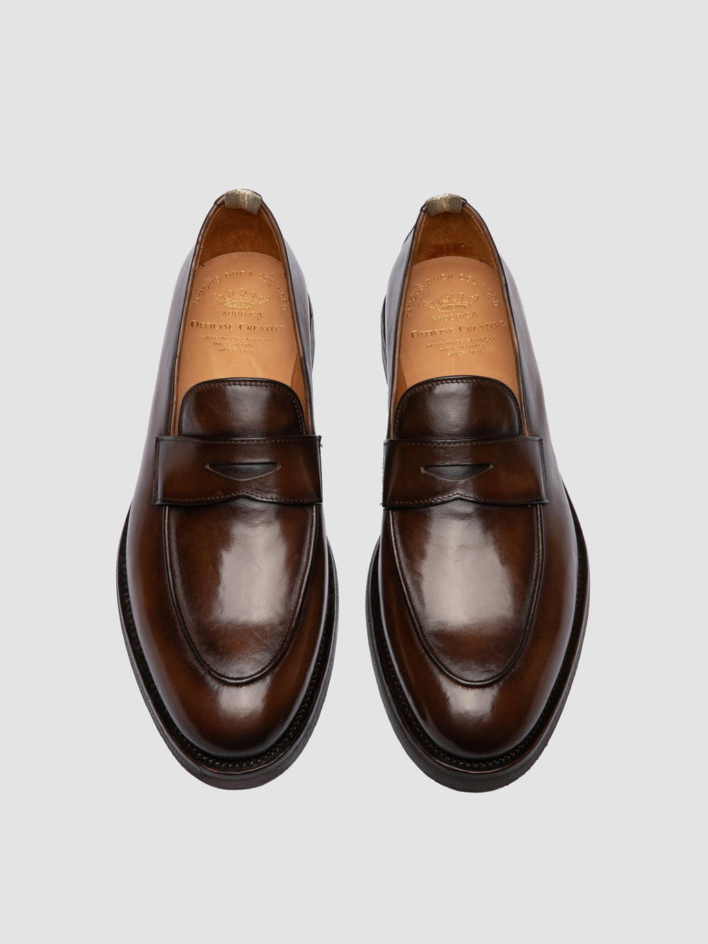 OPERA FLEXI 101 - Braune Penny-Loafers aus Leder - image 2,side view