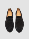 OPERA FLEXI 101 - Schwarze Penny-Loafers aus Wildleder - thumb image 2,side view