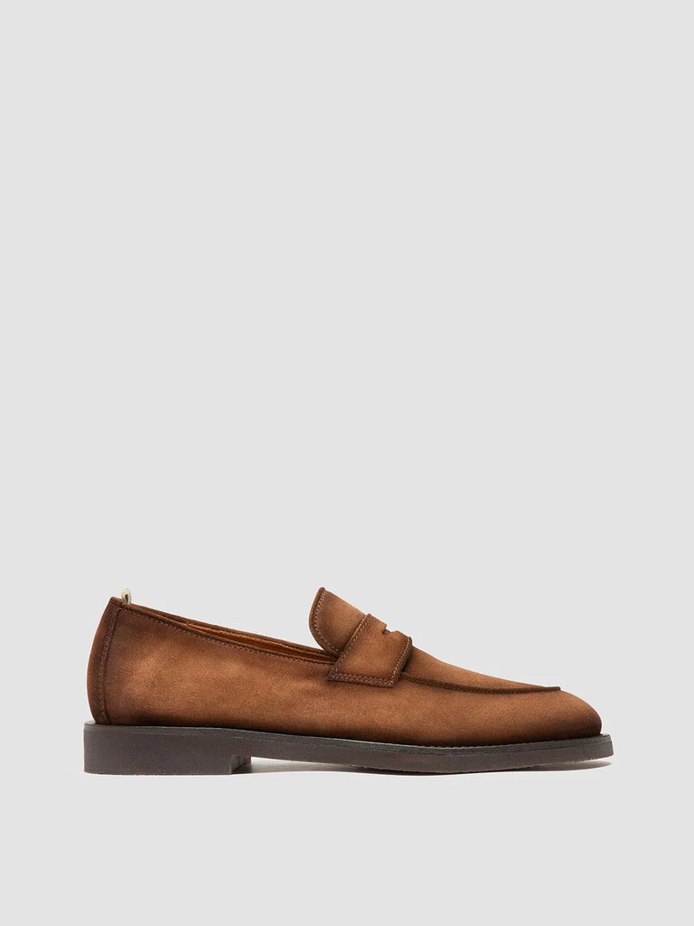 OPERA FLEXI 101 - Hellbraune Penny-Loafers aus Wildleder