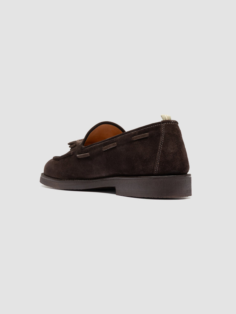 OPERA FLEXI 103 - Braune Leder-Slipper mit Quaste