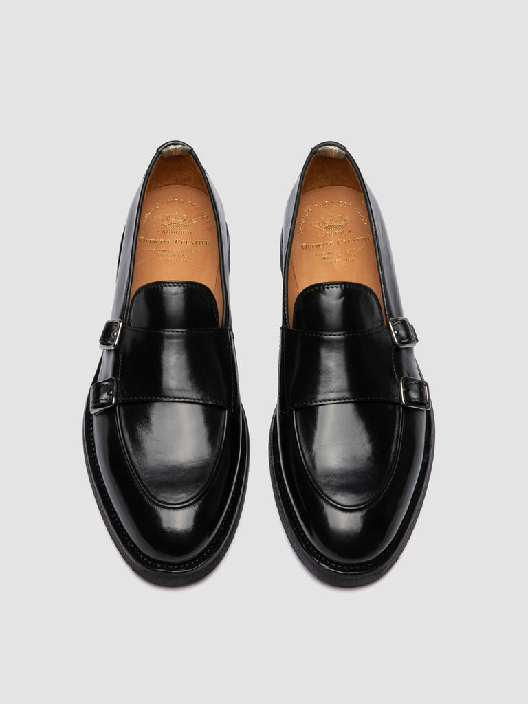 OPERA FLEXI 105 - Scarpe Monk in Pelle Nera