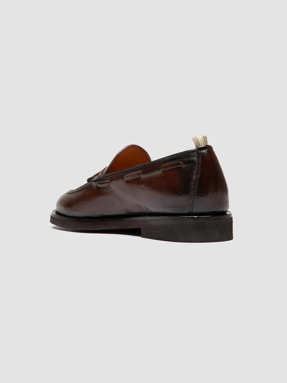 OPERA FLEXI 106 - Burgundy Leather Tassel Loafers - image 4,side view
