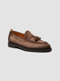OPERA FLEXI 106 - Brown Suede Tassel Loafers - thumb image 3,side view
