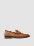 OPERA 001 - Brown Suede Penny Loafers - thumb image 1,side view