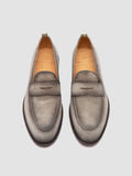 OPERA 001 - Grey Suede Penny Loafers - thumb image 2,side view