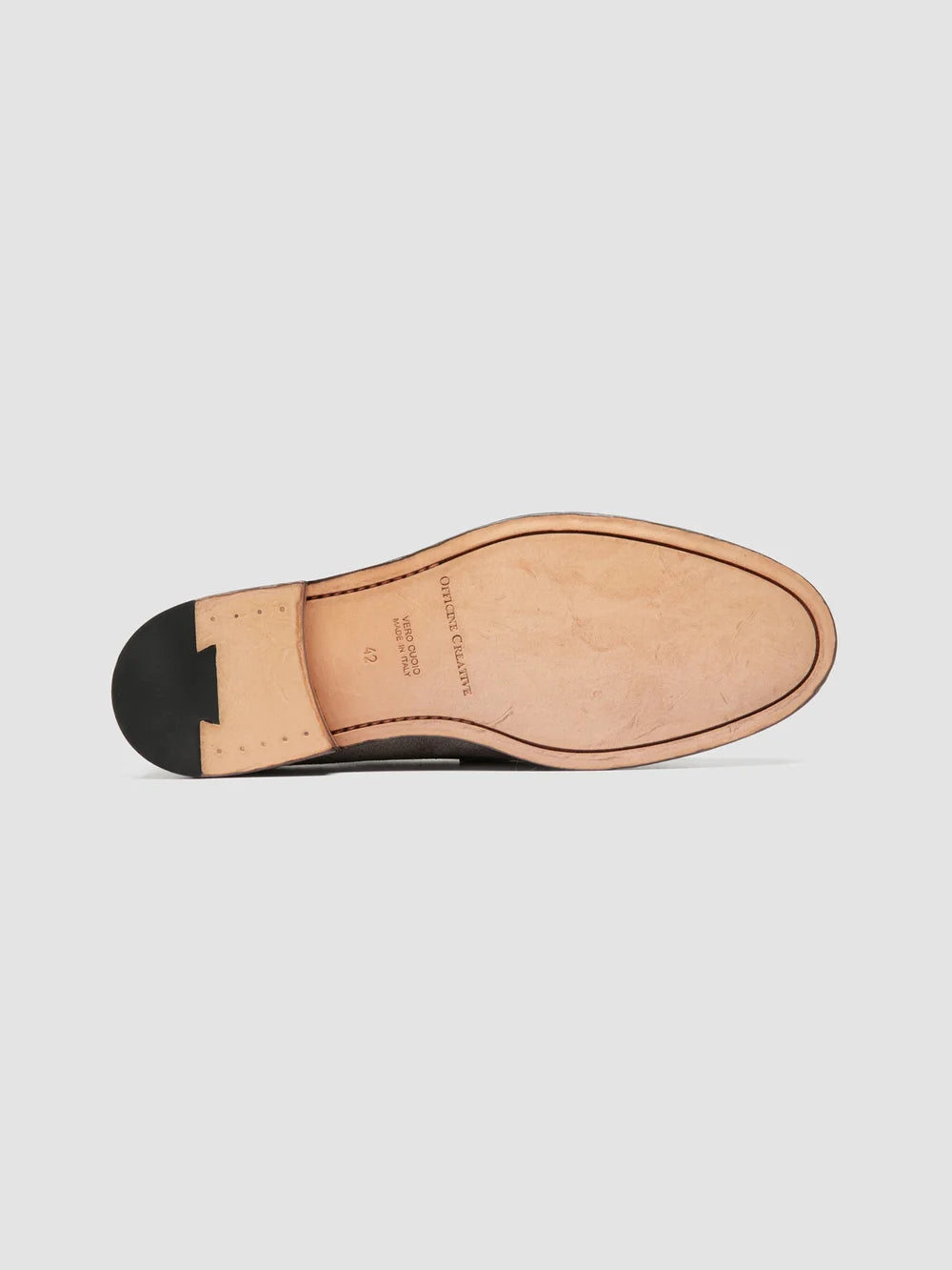 OPERA 001 - Grey Suede Penny Loafers - image 5,side view