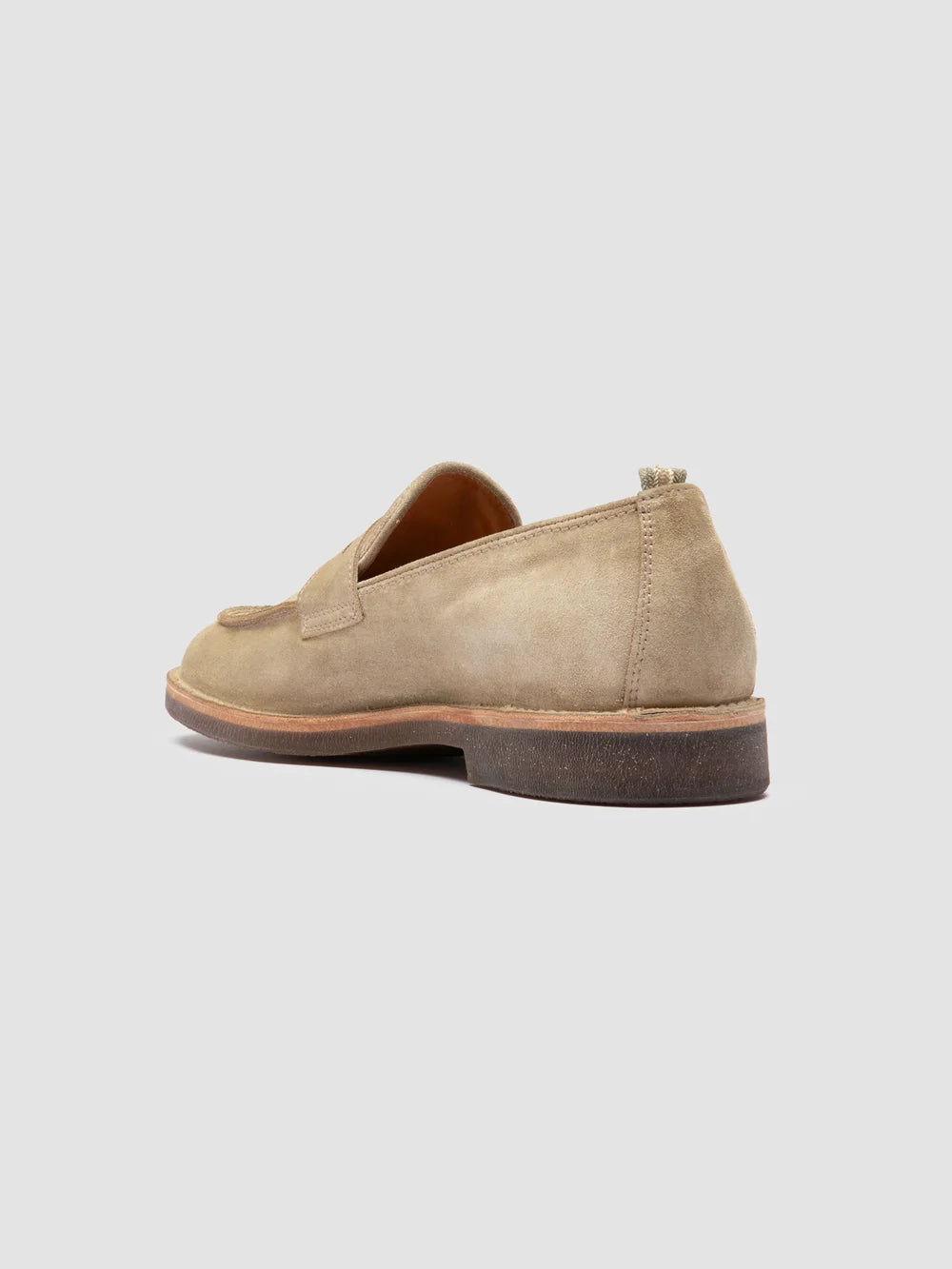 OPERA SD FLEXI 001 - Beige Suede Penny Loafers - image 4,side view
