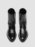 PAUL 002 - Black Leather Zipped Boots - thumb image 2,side view