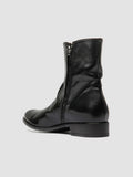 PAUL 002 - Black Leather Zipped Boots - thumb image 4,side view