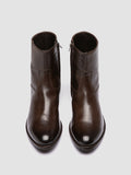 PAUL 002 - Brown Leather Zipped Boots - thumb image 2,side view