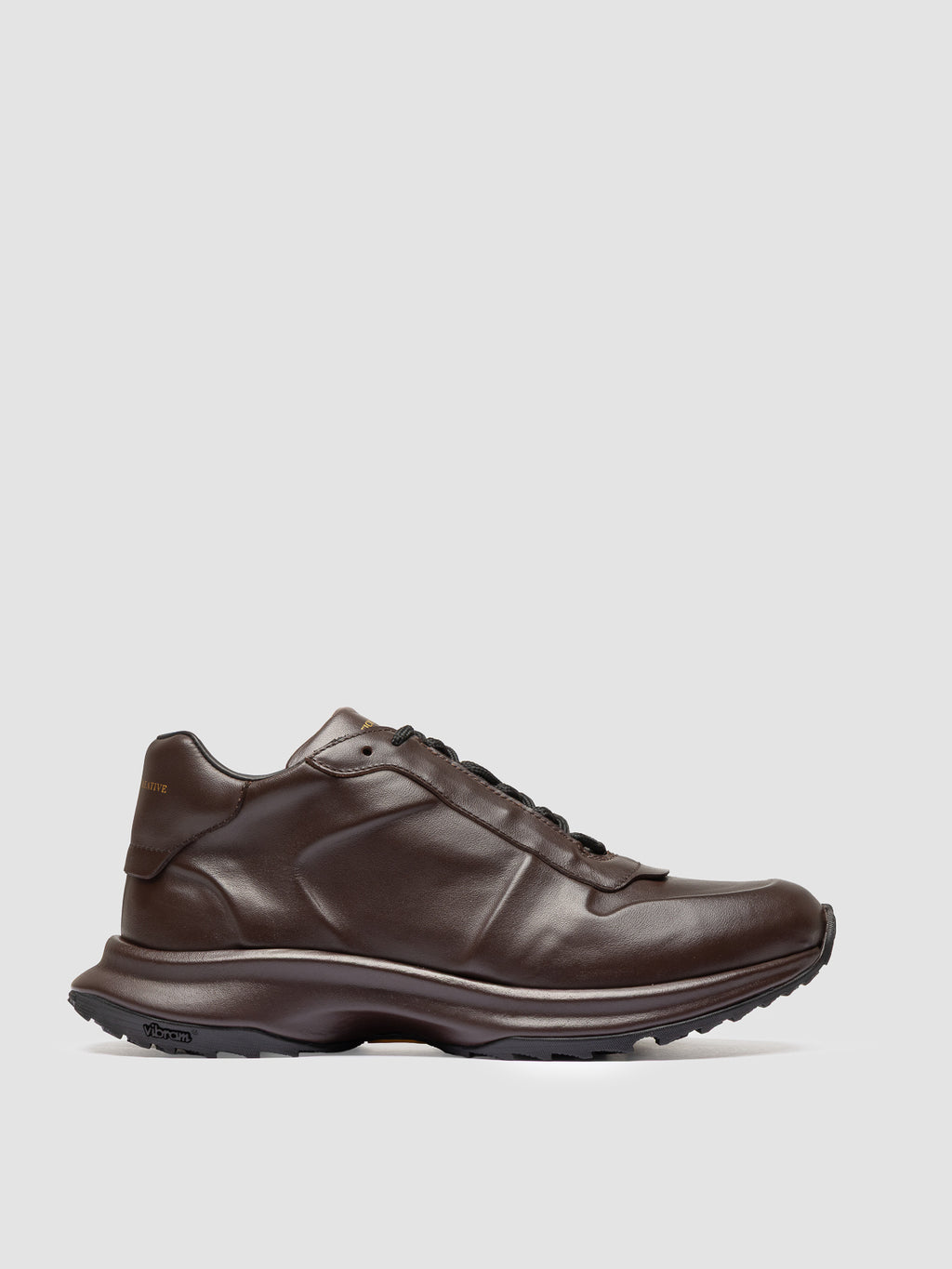 PHASE 001 - Braune Low-Top-Sneaker aus Leder - image 1,side view