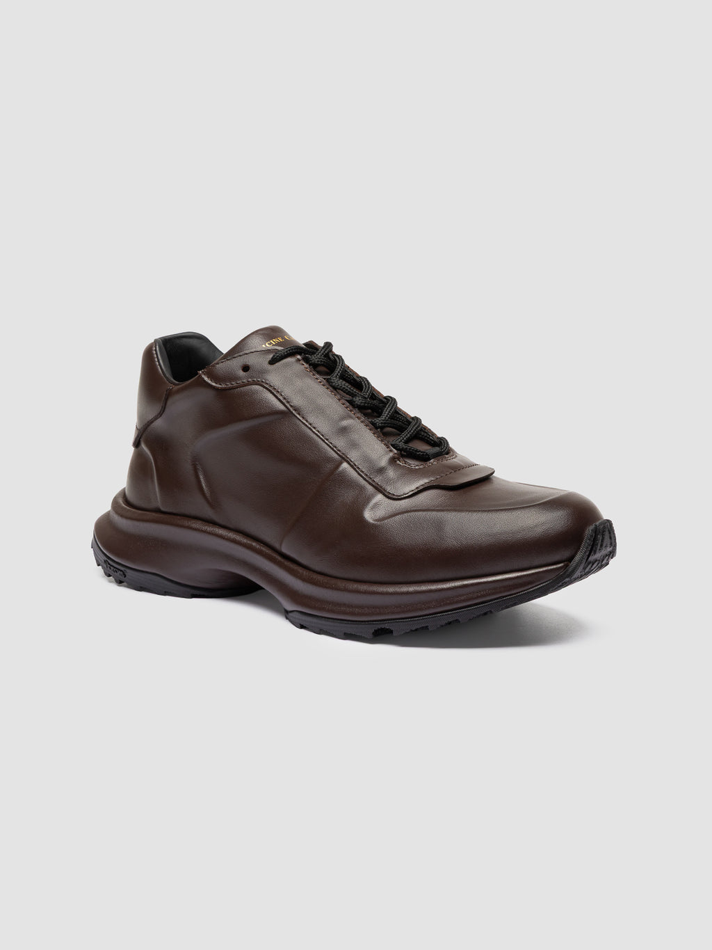 PHASE 001 - Braune Low-Top-Sneaker aus Leder - image 3,side view