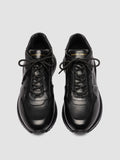 PHAS 001 - Black Leather Low Top Sneakers - thumb image 2,side view