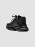 PHAS 001 - Black Leather Low Top Sneakers - thumb image 4,side view