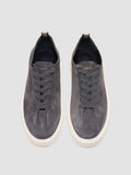 PLUMA 001 - Blue Suede Low Top Sneakers - thumb image 2,side view