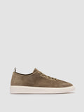 PLUMA 001 - Taupe Suede Low Top Sneakers - thumb image 1,side view