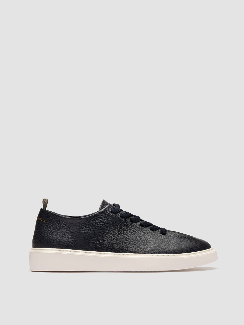 PLUMA 001 - Blue Leather Low Top Sneakers - image 1,side view